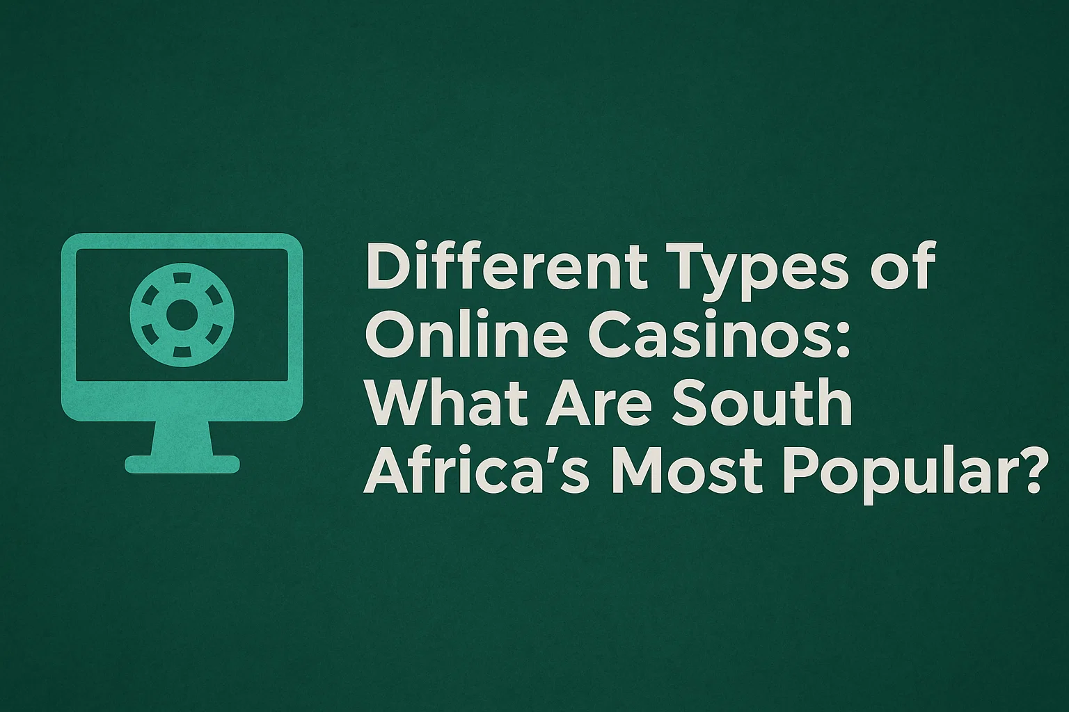 Different Types of Online Casinos: What Are South Africa's Most Popular?