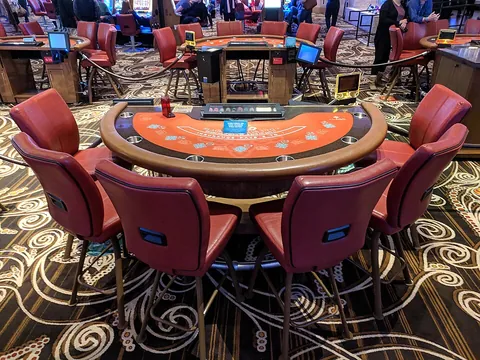 Blackjack table