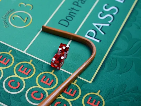 Craps table