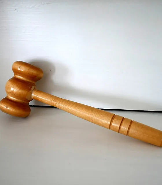 Judge gavel on a book
