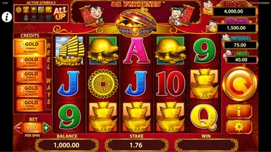 88 Fortunes slot reels