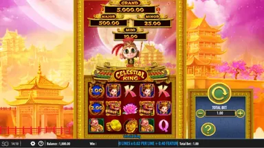 Celestial King slot reels