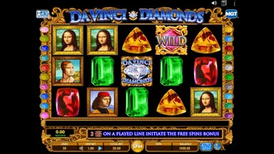 Da Vinci Diamonds slot reels