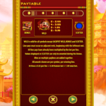 Celestial King 5 Paytable