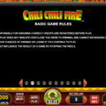 Chili Chili Fire 5 Game Rules