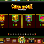 China Shores 9 Paytable
