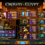 Crown Of Egypt 5 Payline Awards