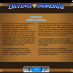 Da Vinci Diamonds 8 Payback Information