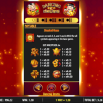 Dancing Drums 3 Paytable