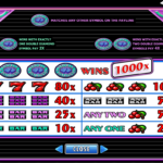 Double Diamond 4 Paytable