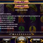 Lotus Land 4 Basic Rules