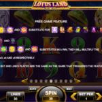 Lotus Land 8 Free Game Feature