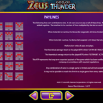 Zeus God Of Thunder 10 Paylines