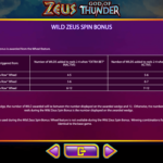 Zeus God Of Thunder 8 Wild Zeus Spin Bonus